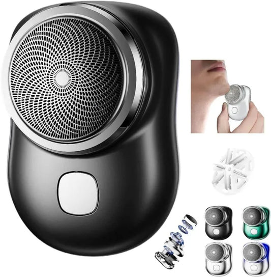 "Mini Portable Men's Electric Shaver – USB Rechargeable, Smooth & Precise"