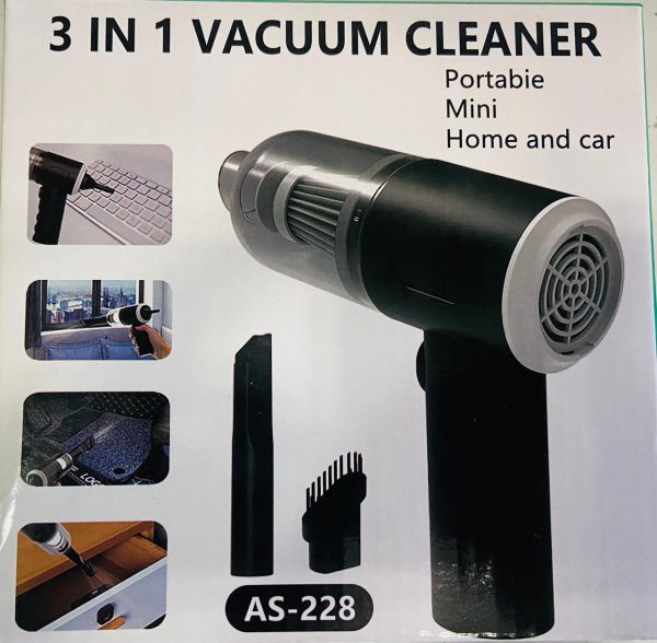 AS 228 – 3-in-1 Portable Vacuum Cleaner | Handheld & Lightweight Design