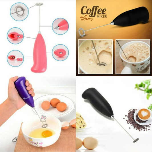 "Mini Electric Egg Beater & Coffee Frother – Handheld Kitchen Mixer"