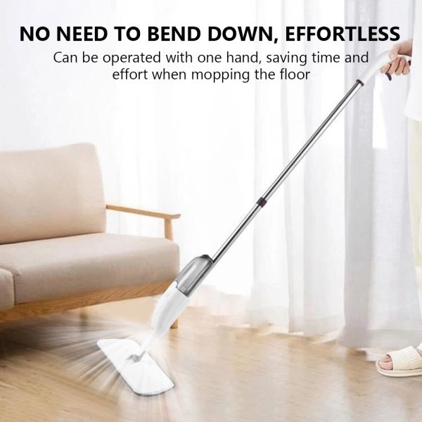 "Ultra-Efficient 360° Spray Mop – Hands-Free, Flat Mop for Sparkling Clean Floors"