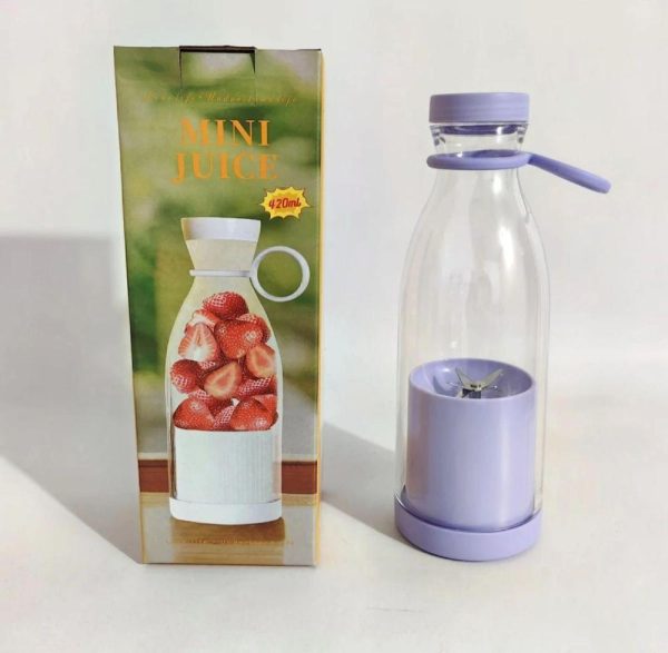 Mini Portable Electric Blender – 380ml USB Rechargeable Fruit Juicer & Smoothie Maker