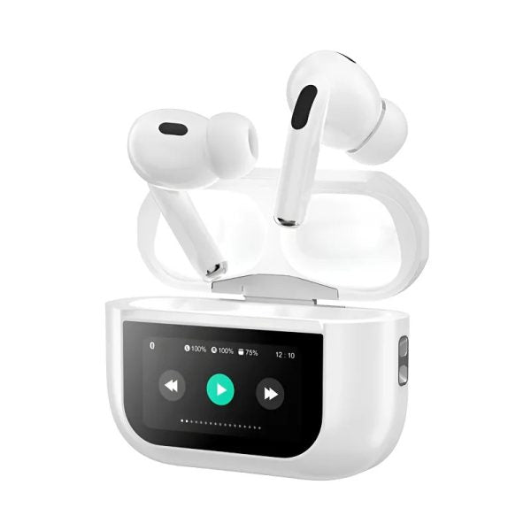 "20 Pro TWS Earbuds – Smart Touch Display, ANC Wireless Headset with Noise Cancellation"